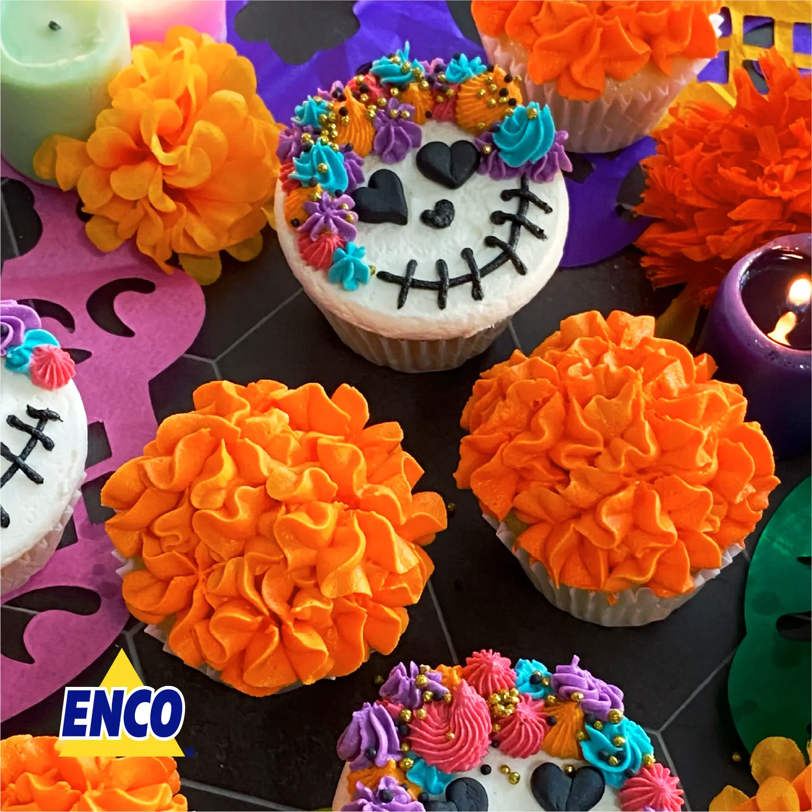 Cupcakes dia de muertos