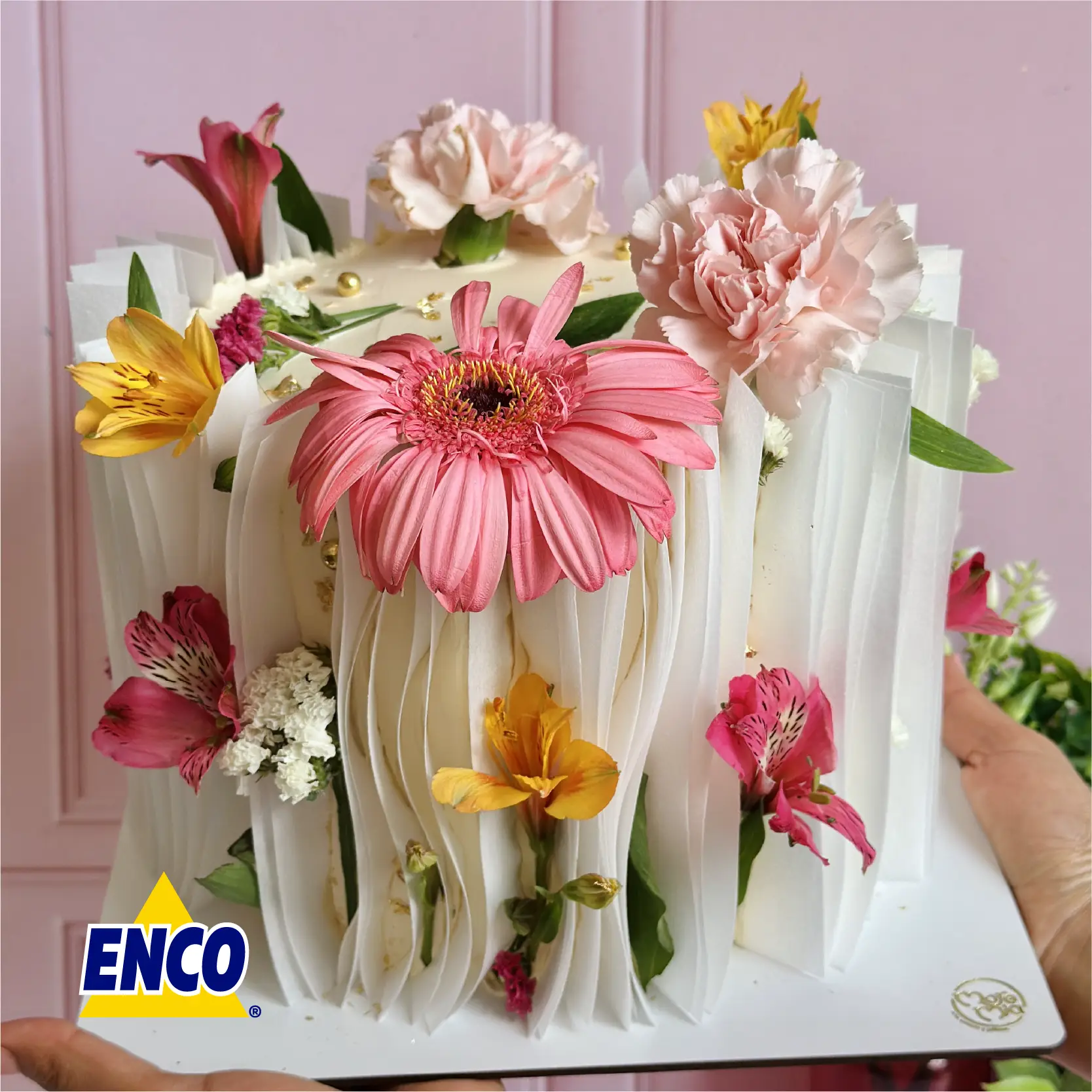 pastel flores naturales